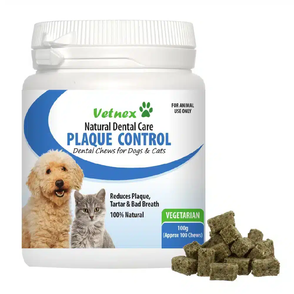 Vetnex Vegetarian Plaque Control Dental Chews For Dogs and Cats  - 100g