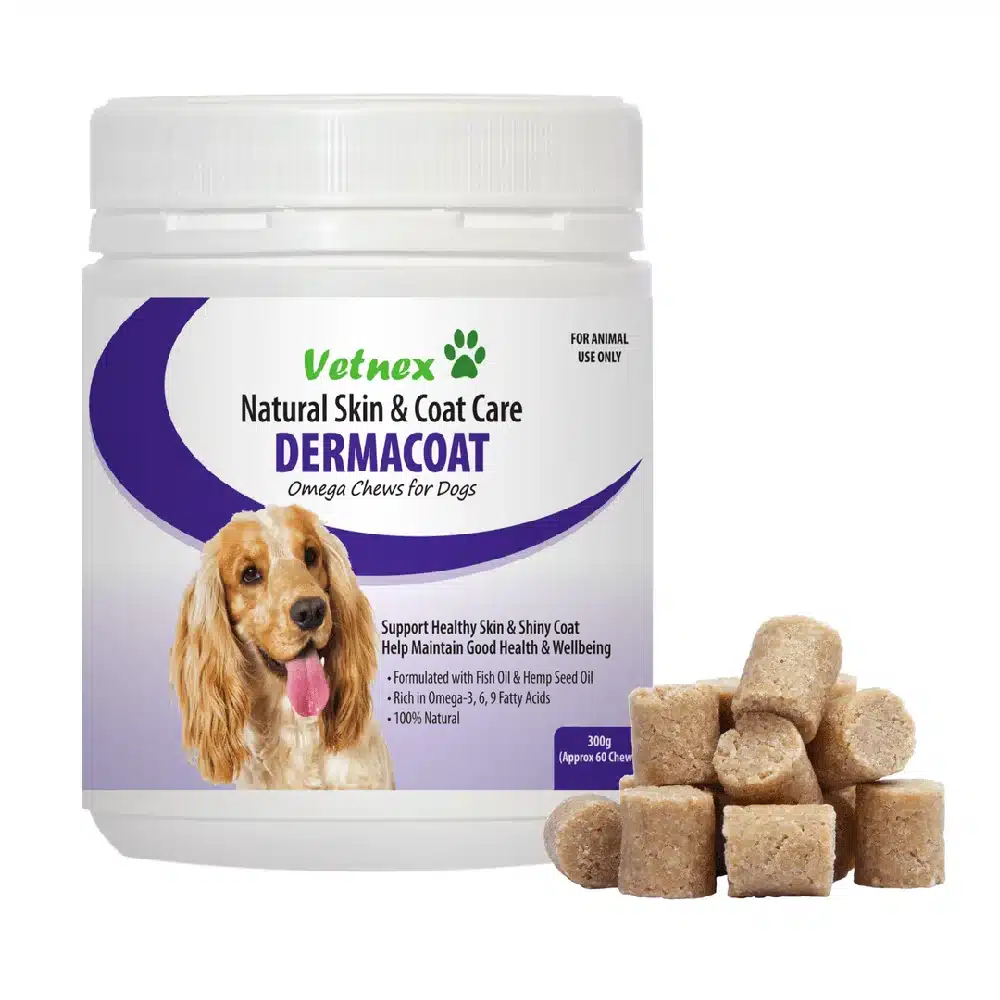 Vetnex Dermacoat Omega Chews For Dogs - 300g -