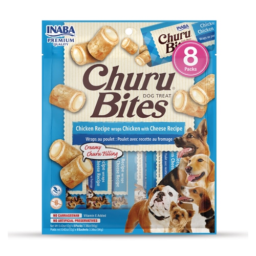 Inaba Churu Bites Dog Treats Chicken Recipe with Cheese