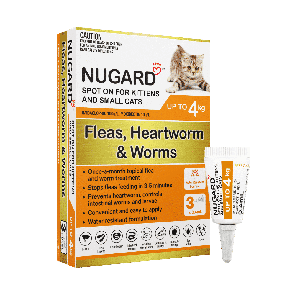 Nugard for Kittens and Small Cats Up to 4kg (Orange) 3 Pack