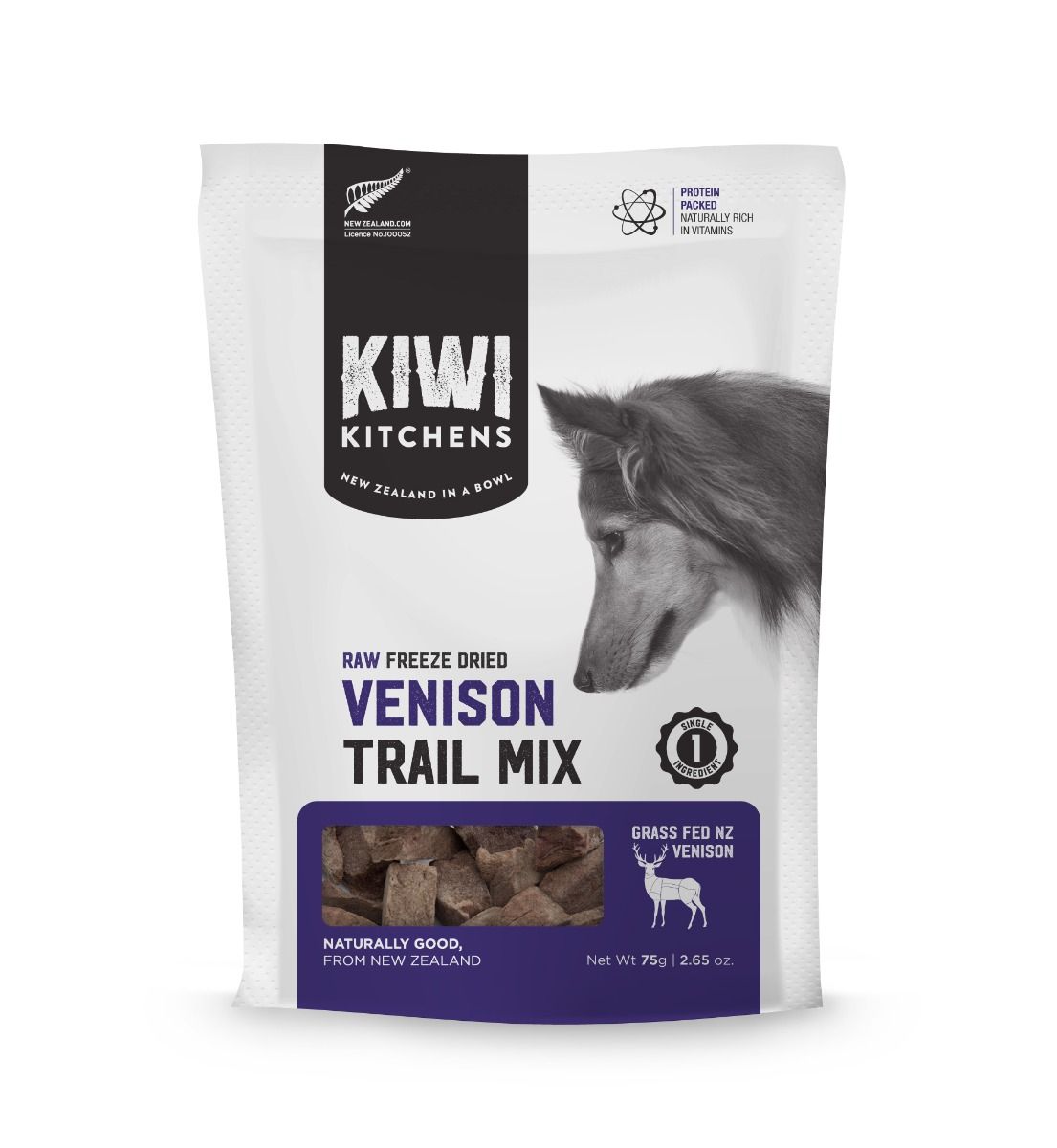 KIWI KITCHENS FREEZE DRIED VENISON TRAIL MIX TREATS 150G