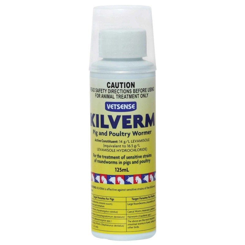 VETSENSE KILVERM POULTRY WORMER 125ML