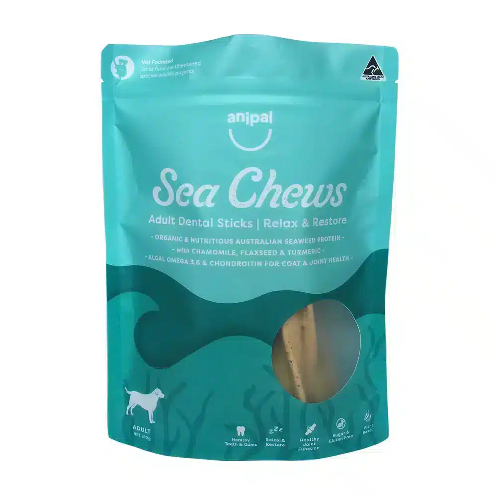 Anipal Sea Chews Relax And Restore Dog Dental Sticks - 210g