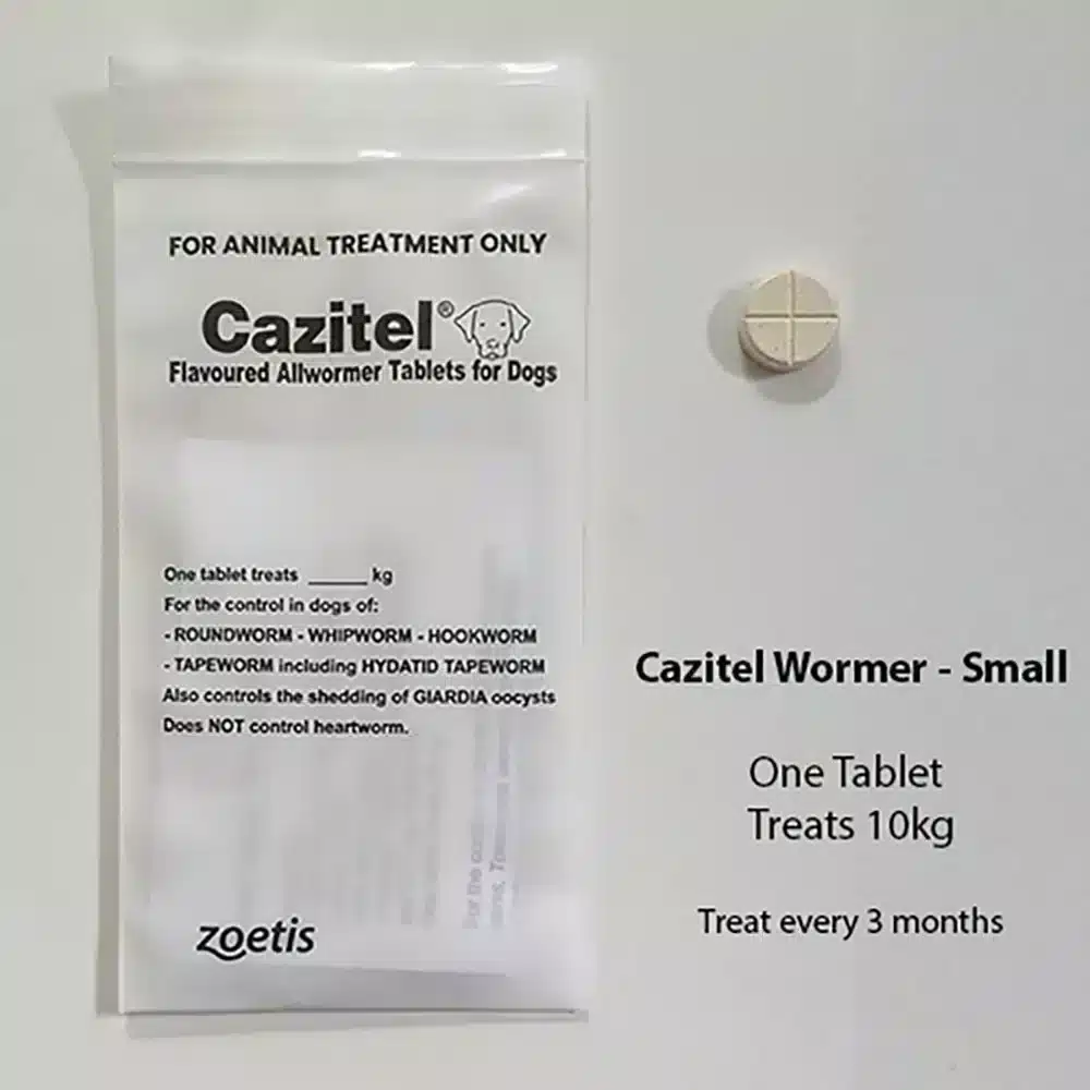Cazitel Allwormer For Small Dogs - Single Tablet, 10 Tablets And 80 Tablets Single