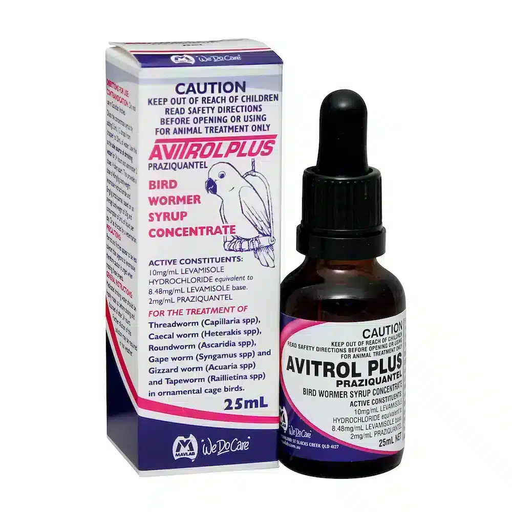 Avitrol Plus Bird Wormer Syrup Concentrate - 25ml And 100ml 25ml