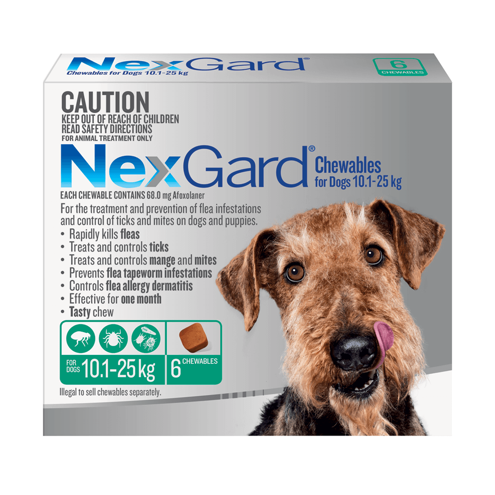 NexGard Medium Dog 10kg - 25kg