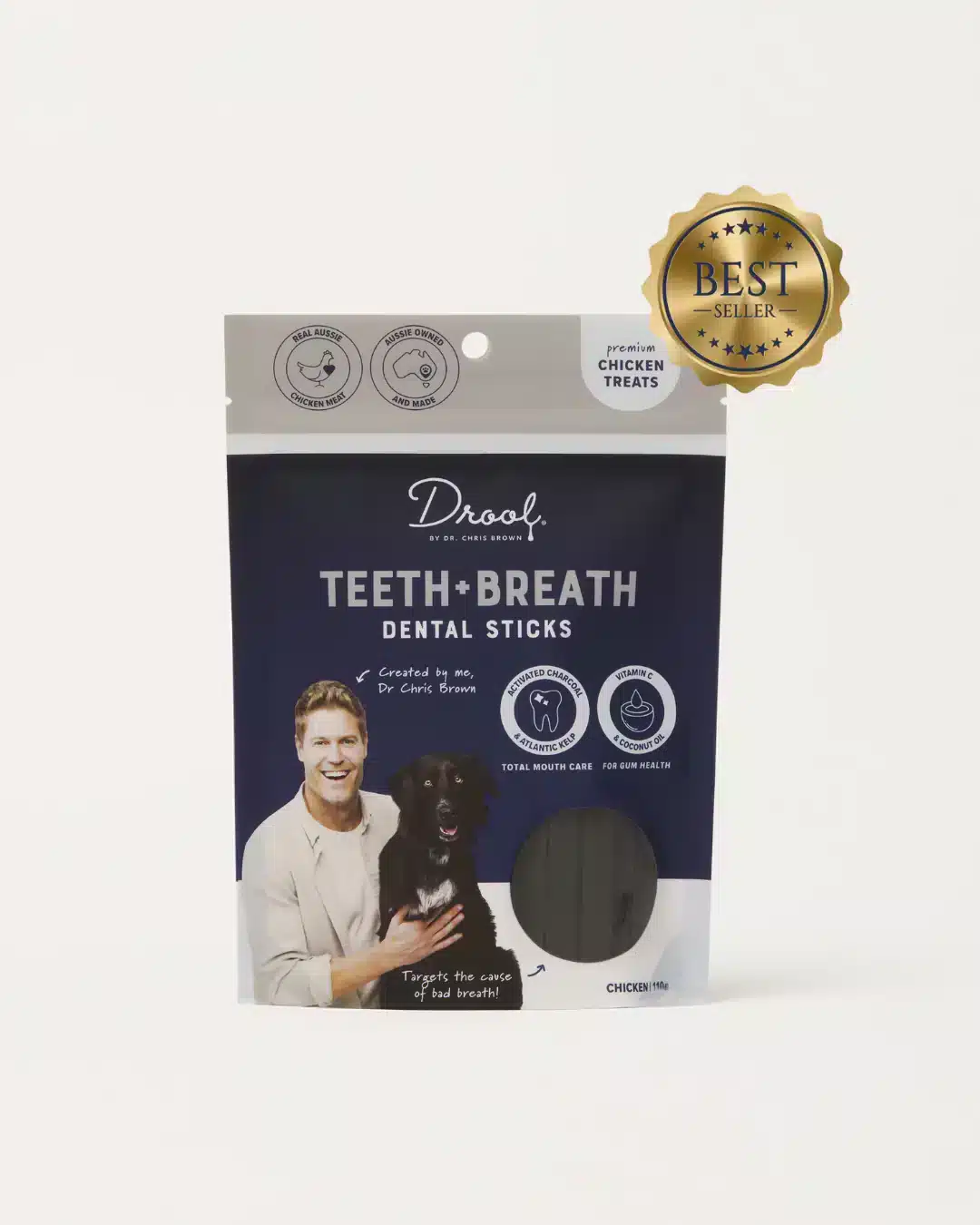 Drool By Dr Chris Brown Teeth + Breath Sticks - 110G