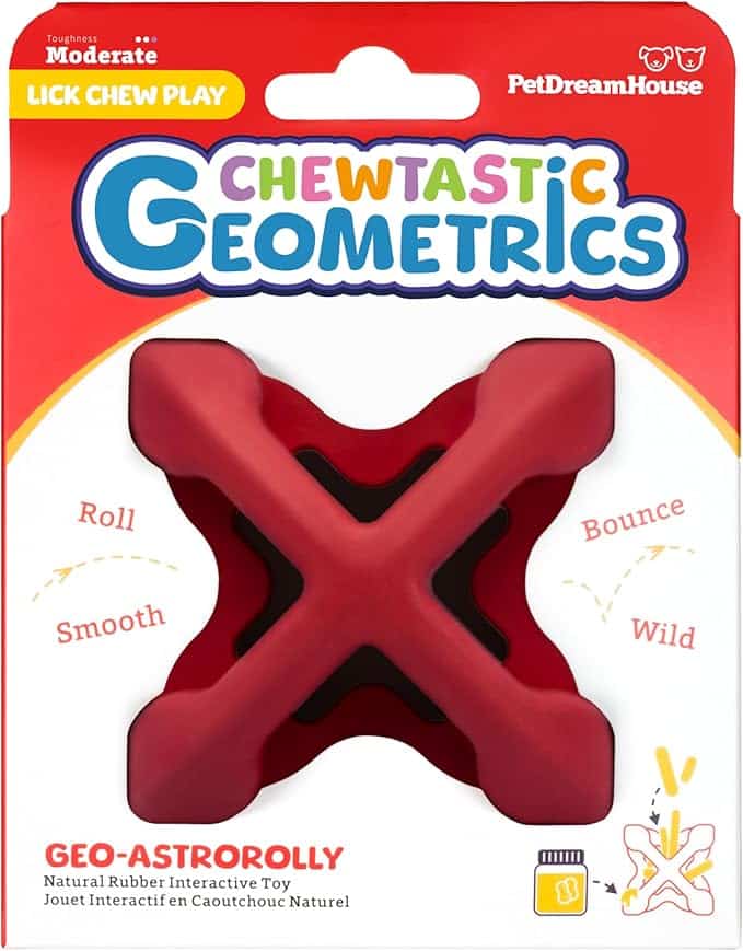 PET DREAMHOUSE CHEWTASTIC GEO INTERACTIVE GEO-ASTROROLLY RED