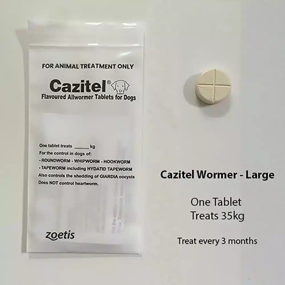 Cazitel Allwormer For Large Dogs - Flavoured Tablets (35kg) Single