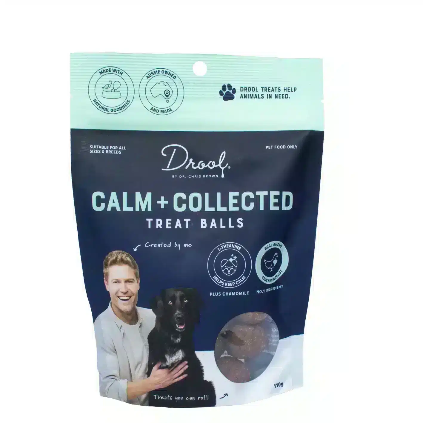Drool by Dr Chris Brown Calm And Collected Dog Treats - 110g