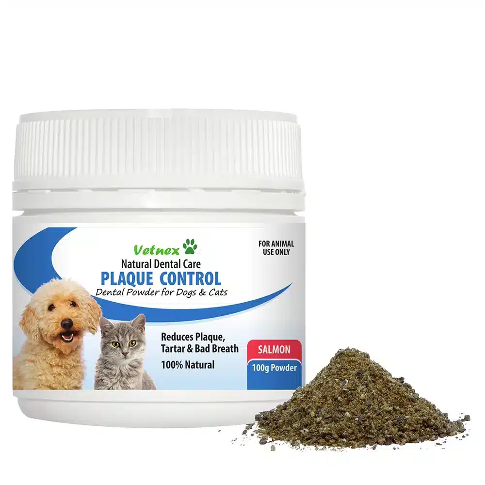 Vetnex Salmon Plaque Control Dental Powder For Dogs and Cats 100g